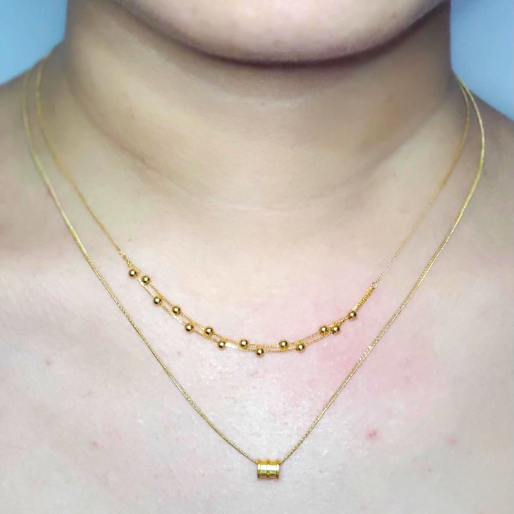 18k Saudi Gold Necklace